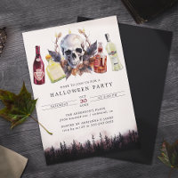 Creepy Skull & Alcohol | Fun Adult Halloween Party