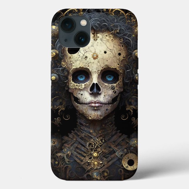 Creepy Skull Gothic Dark Fantasy Art Case-Mate iPhone Case (Back)
