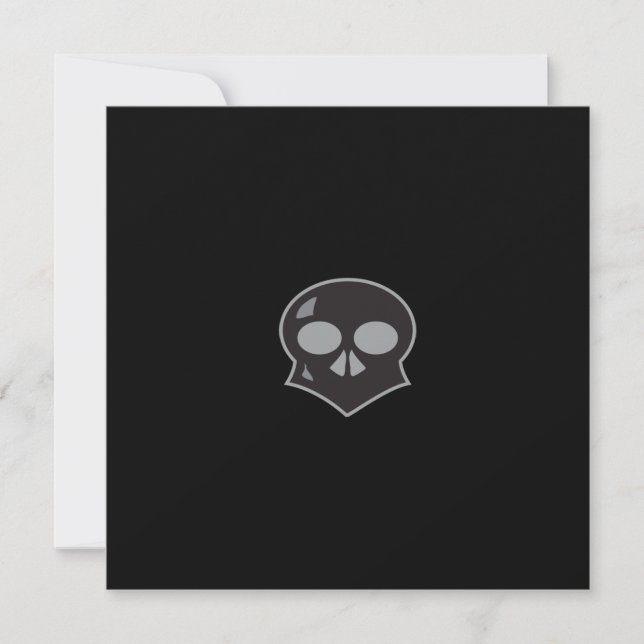Creepy Skull Invitations (Front)