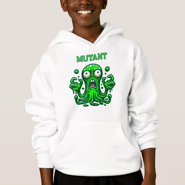 Creepy Slime Zombie Alien – Neon Green Monster (Front)