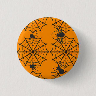 Creepy Spider Web Halloween 3 Cm Round Badge