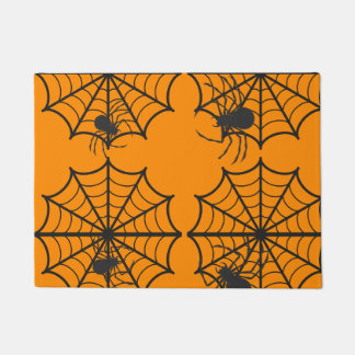 Creepy Spider Web Halloween Doormat