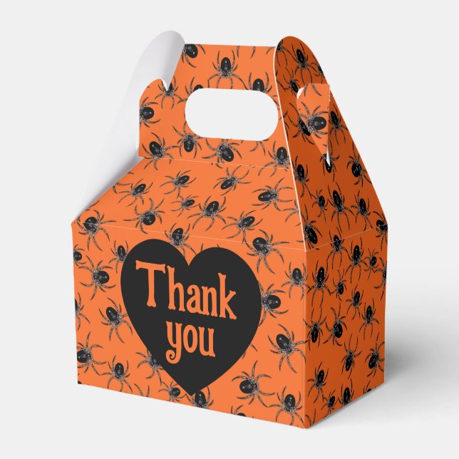 Creepy Spiders  Favour Box (Front Side)