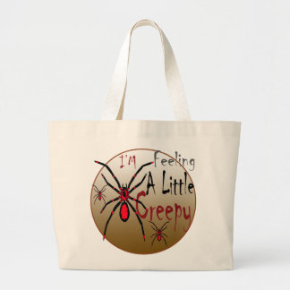 Creepy Spiders Large Tote Bag