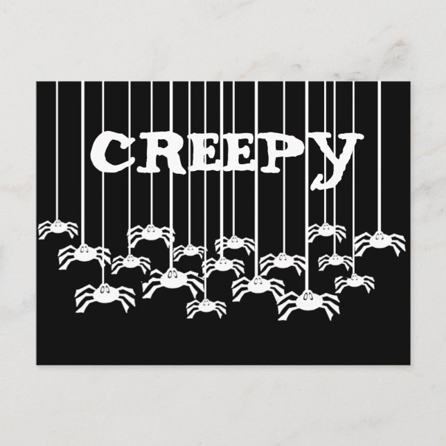 Creepy Spiders Postcard (Front)