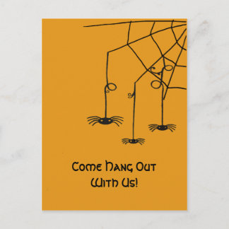 Creepy Spiders Postcard