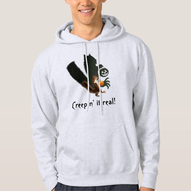 Creepy Squirrel Shadow Hoodie (Front)
