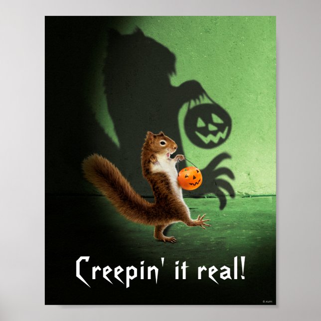 Creepy Squirrel Shadow Poster (Front)