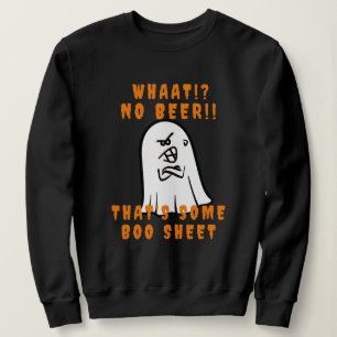Creepy That's Boo Sheet White Halloween Ghost Sweatshirt