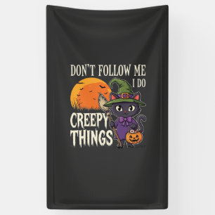 Creepy Things Halloween Cat Witch Design_1 Banner
