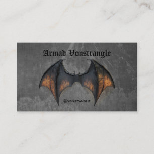 Creepy Vampire Bat  Business Card