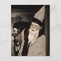 Creepy Vintage Santa Postcard