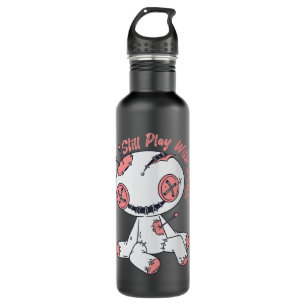 Creepy Voodoo Doll Play With Dolls Witchcraft Hall 710 Ml Water Bottle