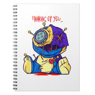 Creepy Voodoo Toy - THINKING OF YOU Notebook