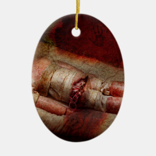 Creepy - Weird - No one ever suspected Ceramic Tree Decoration