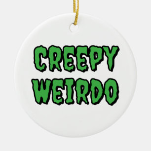 Creepy Weirdo Ceramic Tree Decoration