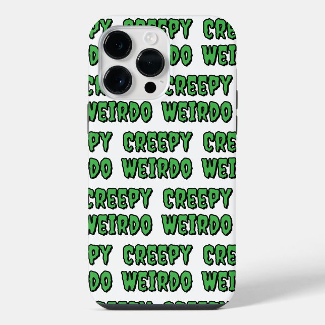 Creepy Weirdo iPhone Case (Back)