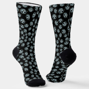 Creepy White Pumpkin Halloween  Socks
