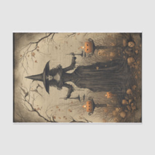 Creepy Witch Eerie Forest Halloween Decoupage Tissue Paper