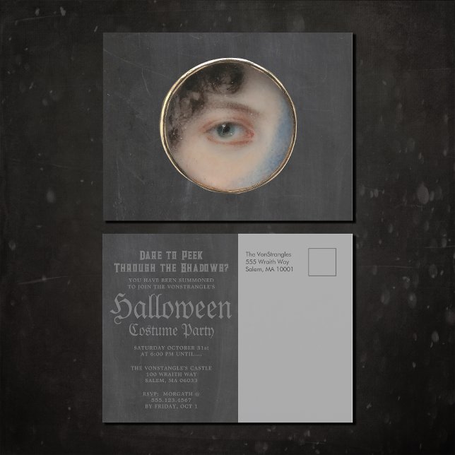 Creepy Witch Eye Halloween Invitation (Creator Uploaded)