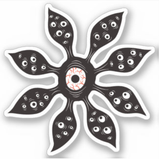 Creepy Witchy Flower Eye Monster