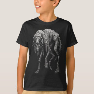 Creepy Wolf Sheep Horror Scary Folklore Goth Alt A T-Shirt