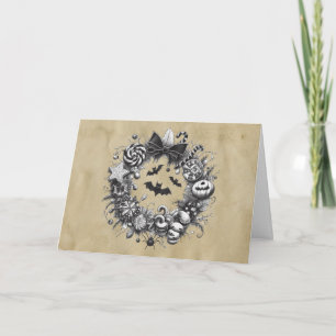 Creepy Wreath Holiday Card