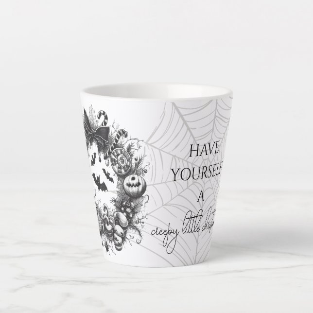 Creepy Wreath Latte Mug (Front)