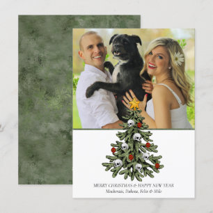 Creepy XMAS   A Very Gothic Christmas Tree Grunge Holiday Card