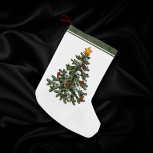 Creepy XMAS   A Very Gothic Christmas Tree Small Christmas Stocking