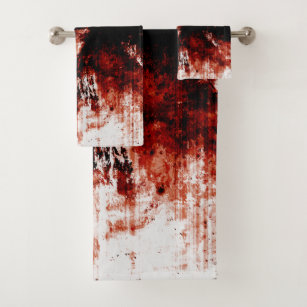 Creepy Zombie Bloody Bathroom Towel Set