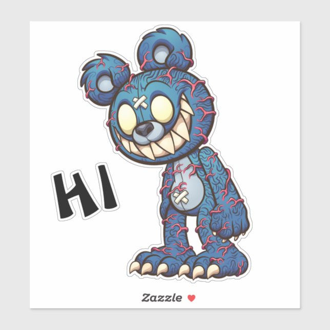 Creepy Zombie Teddy Bear (Sheet)