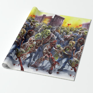 Creepy Zombie Wrapping Paper 