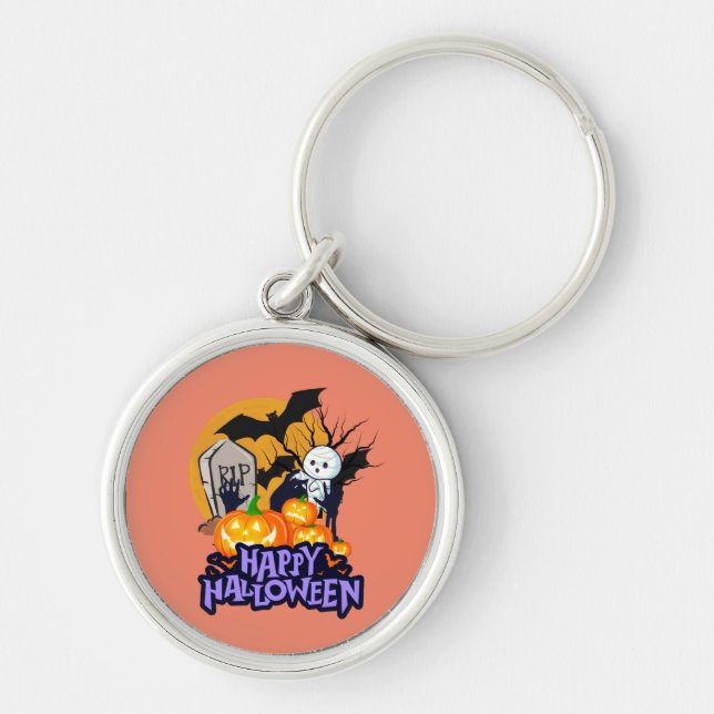 CreepyCemetery Keyholder Key Ring (Front)