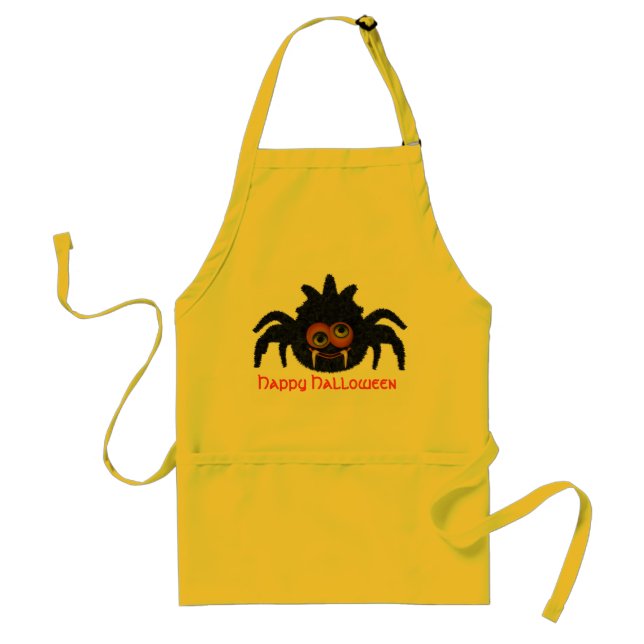 CREEPYSPIDERY HALLOWEEN APRON (Front)