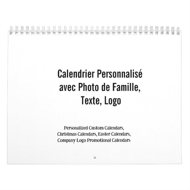 Créez Votre Propre Calendrier Personnalisé Famille Calendar (Cover)