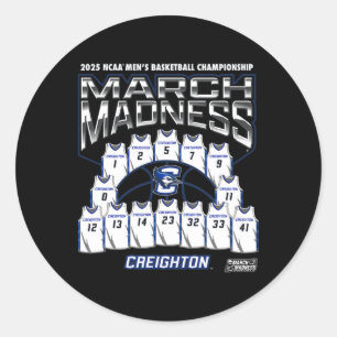 Creighton March Madness 2025 Men's Sketll Nil Classic Round Sticker
