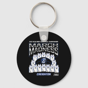 Creighton March Madness 2025 Men's Sketll Nil  Key Ring