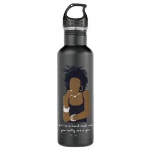 Creme Album Lauryn Hill Minimalist Portrait Hip Ho 710 Ml Water Bottle
