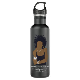 Creme Album Lauryn Hill Minimalist Portrait Hip Ho 710 Ml Water Bottle