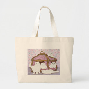 Creme de la creme large tote bag