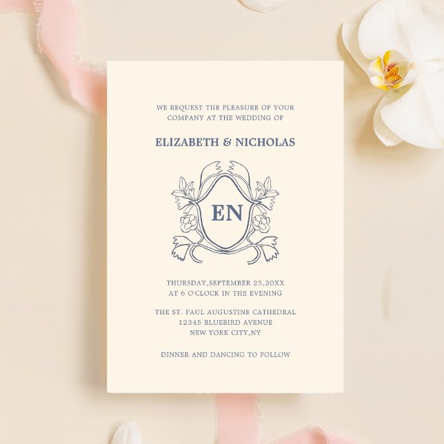 creme digital wedding invitation uk template card (Creator Uploaded)