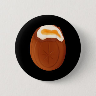 Creme Egg Chocolate Easter Quirky Weird Funny  6 Cm Round Badge