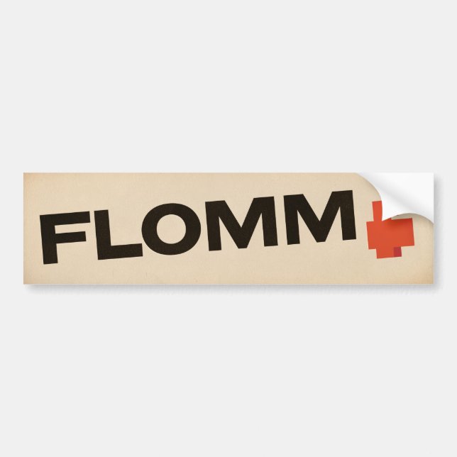 crème FLOMM positavo Bumper Sticker (Front)