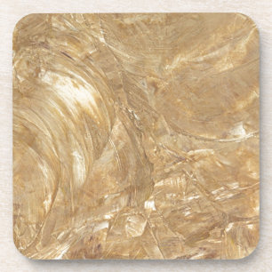 Creme Marble Faux Finish Coaster