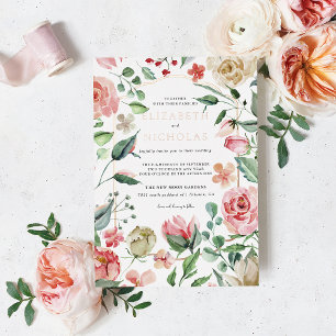 Crème & Rose Romantic Spring Florals Wedding
