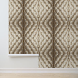 Creme Tufted Wallpaper