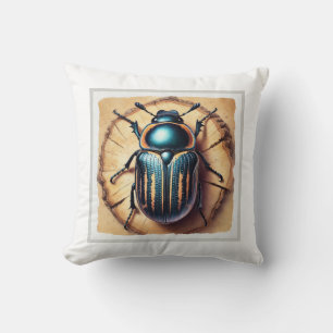 Cremnosterna Beetle 180724IREF248 - Watercolor Cushion