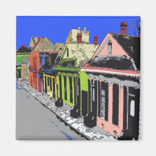 Creol Cottage New Orleans French Quarter Magnet