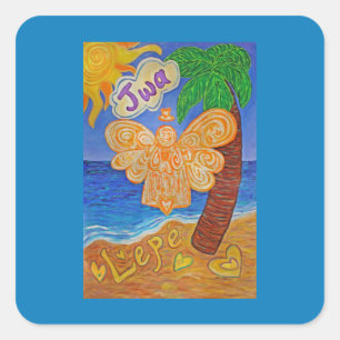 Creole Caribbean Angel Art Sticker Decals
